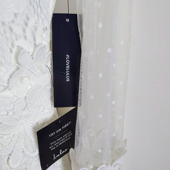 NWT Lulus Long Sleeve Lace Dress - Size S - Picture 5 of 16